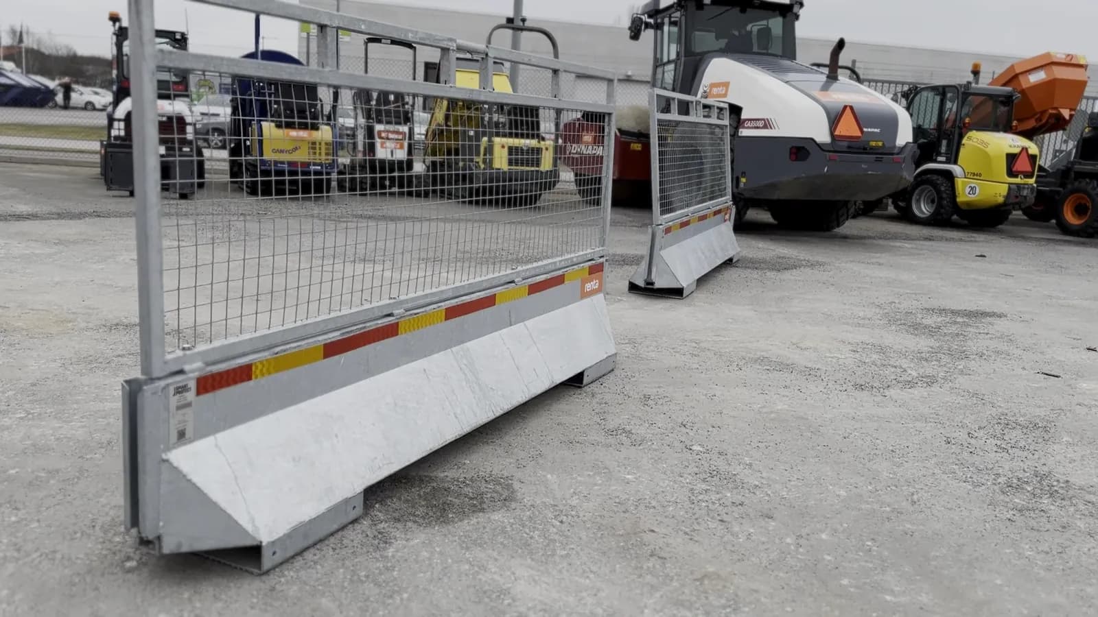 Avspärrning och maskinpark inför praktiskt kursmoment